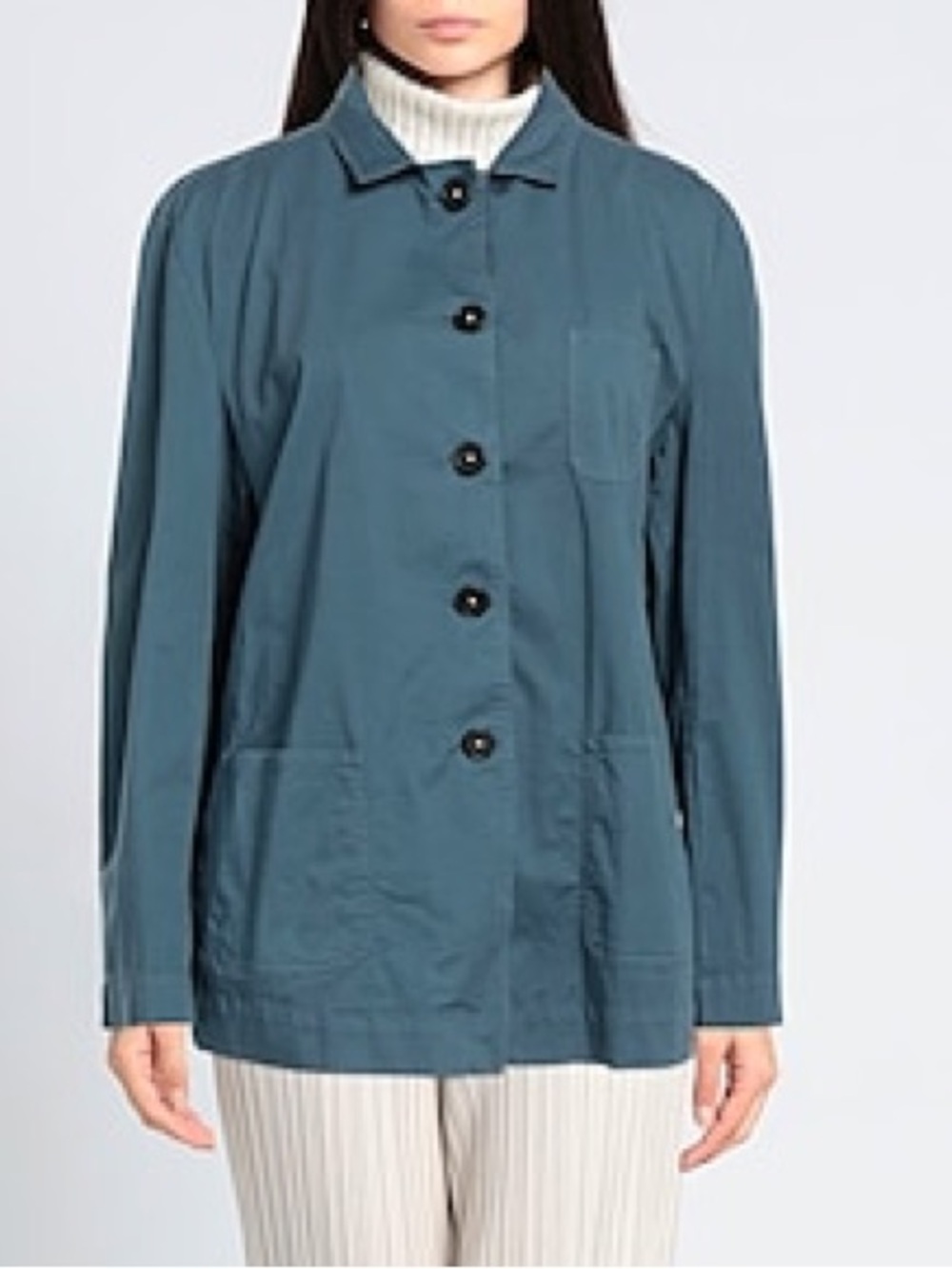 NWT Massimo Alba Stone Wash Cotton Shirt Jacket Blazer FLAW Sz L